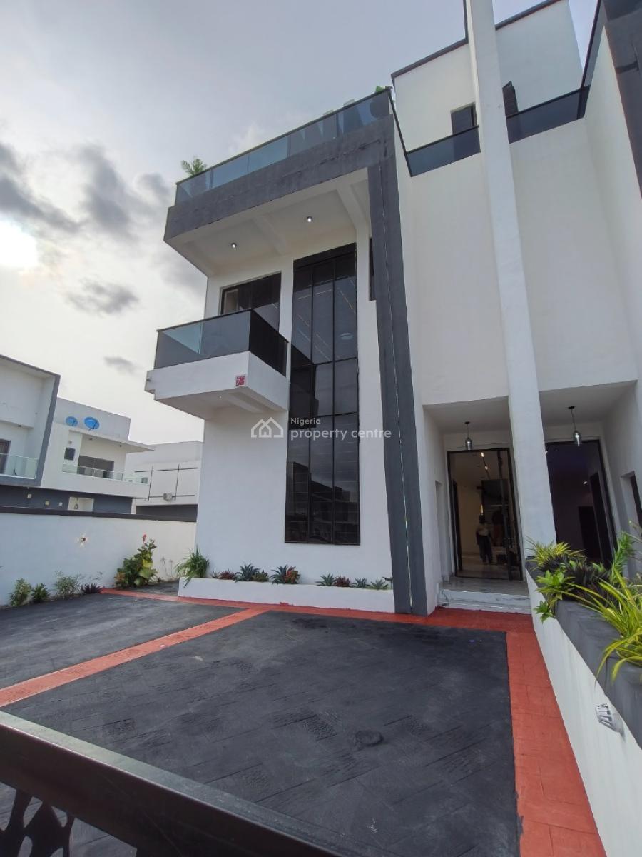 Smart Spacious Newly Built 6 Bedrooms Semi-detached Duplex with Cinema, in 24/7 Power Supply with Access Code at Abraham Adesanya Axis Ajah La, Ajah, Lagos, Semi-detached Duplex for Sale