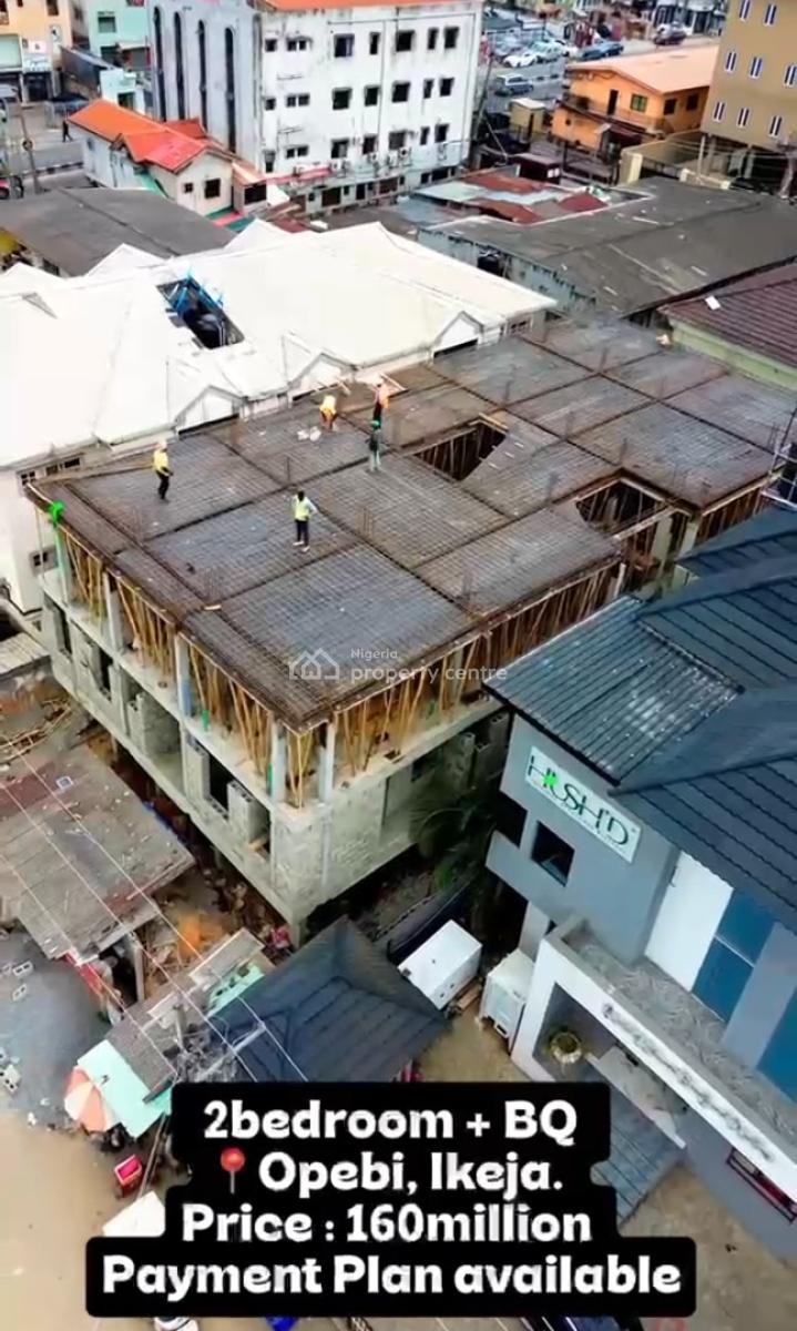 Luxury Two-bedroom Flat+ Bq.  in a Developed Location, Opebi, Ikeja, Lagos, Block of Flats for Sale