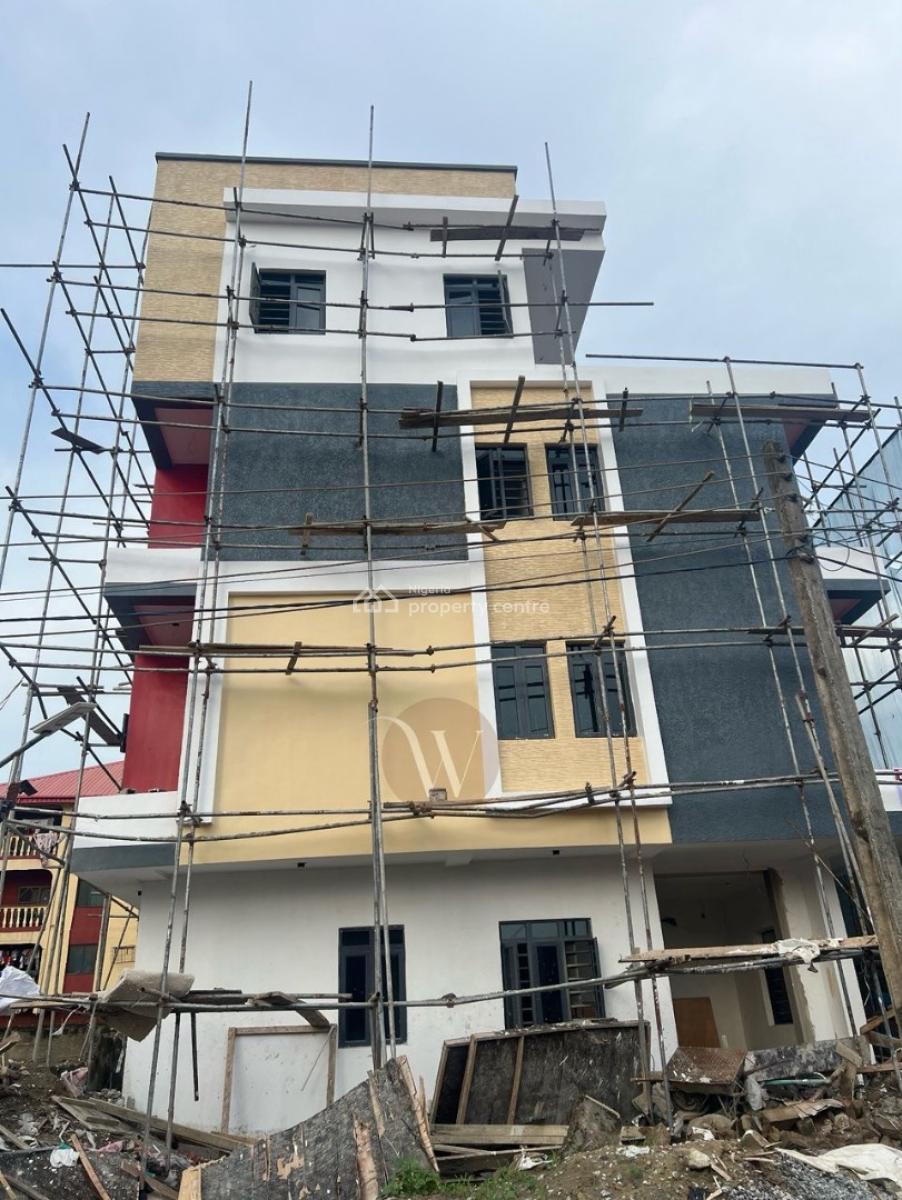 a Serviced Apartment Investment Built for Consistent Occupancy, Aesthetically Designed Home Plus Rooftop Lounge in a Secured Area, Surulere, Lagos, Block of Flats for Sale