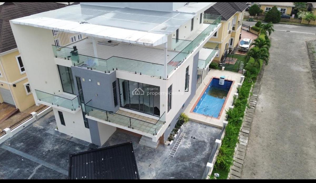 5 Bedroom Fully Detached Duplex with 2 Bq, Cinema and Swimming Pool, Northern Foreshore, Lekki, Lagos, Detached Duplex for Sale