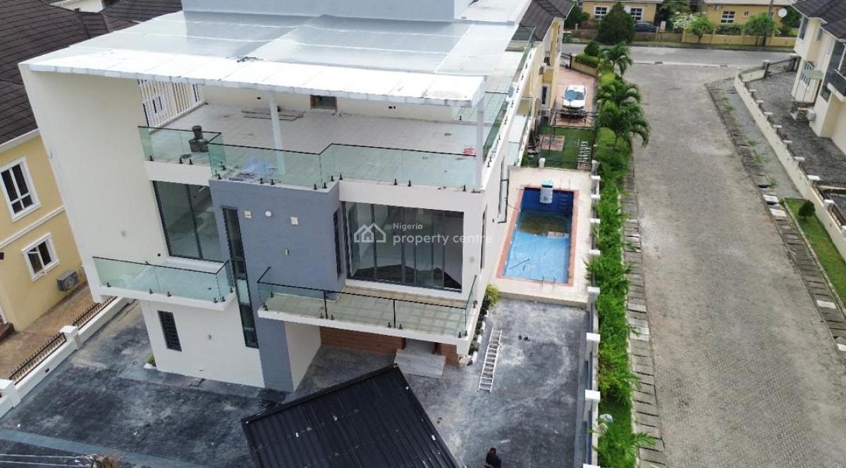 5 Bedroom Fully Detached Duplex with 2 Bq, Cinema and Swimming Pool, Northern Foreshore, Lekki, Lagos, Detached Duplex for Sale