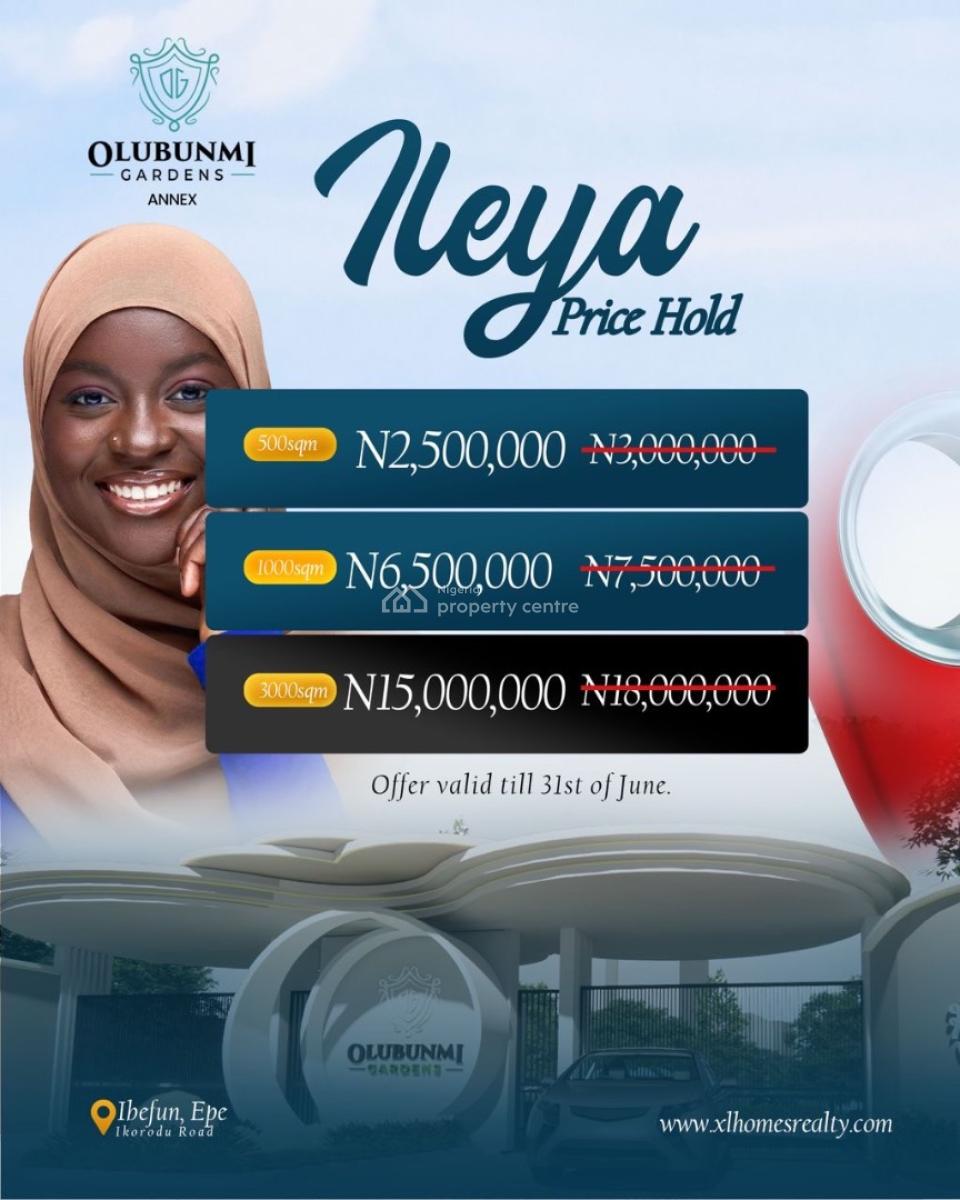 Secure Your Plot Now Before Prices Go Up Again. Offer Valid Till 31st, Ibefun Epe-ikorodu Road, Epe, Lagos, Mixed-use Land for Sale