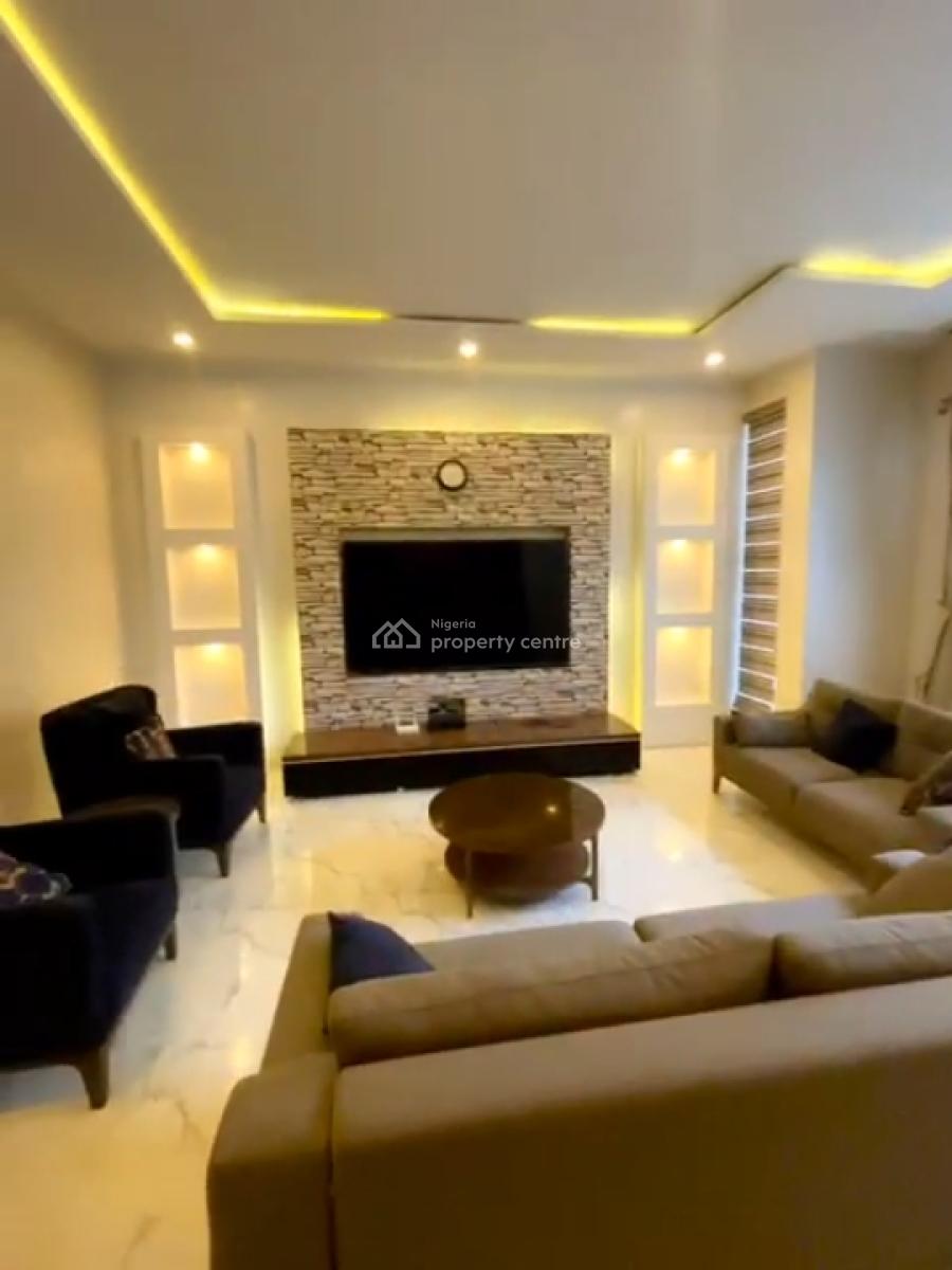 Furnished 4bedrooms Terrace with Bq, Main, Guzape District, Abuja, Terraced Duplex for Rent
