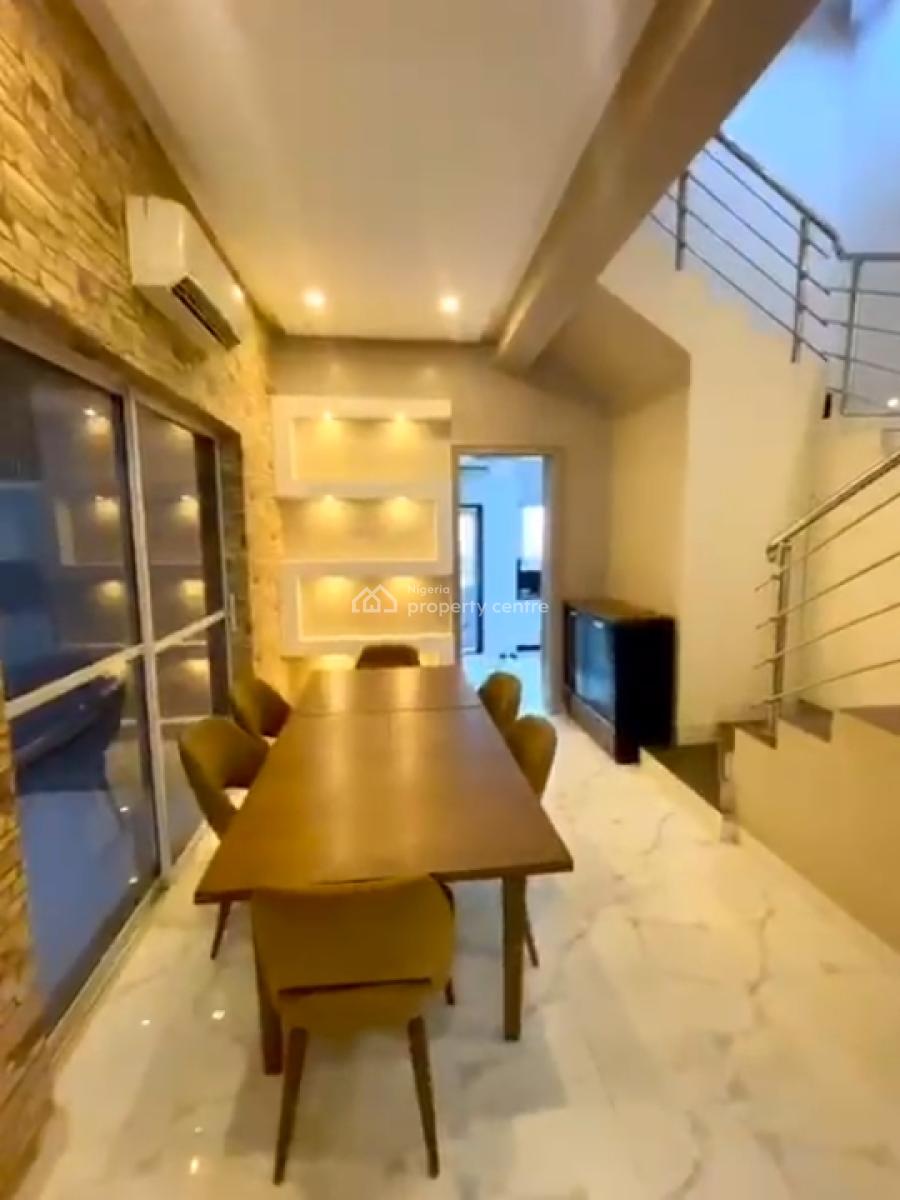 Furnished 4bedrooms Terrace with Bq, Main, Guzape District, Abuja, Terraced Duplex for Rent