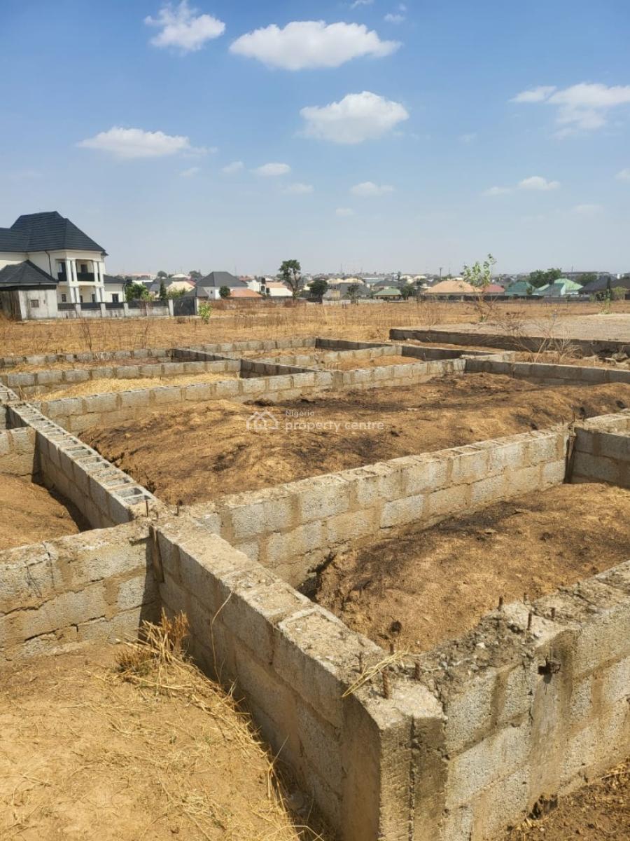 500sqm Residential Plot with Foundation in Buildable & Livable Estate, Crd Estate Back of River Park Estate, Lugbe District, Abuja, Residential Land for Sale