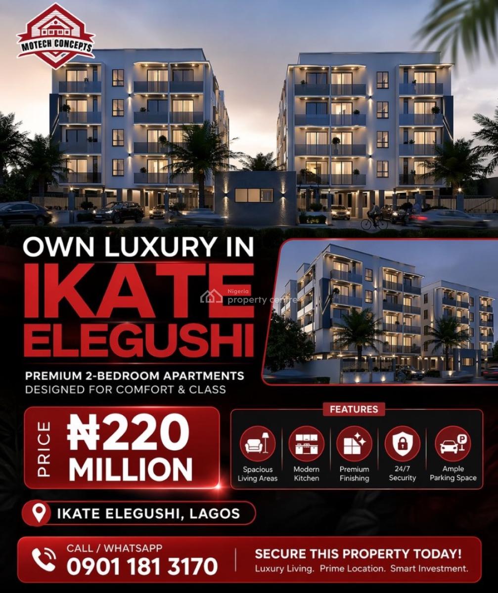 Own a Premium 2 Bedroom Apartment, Lekki Phase 1, Lekki, Lagos, Terraced Bungalow for Sale