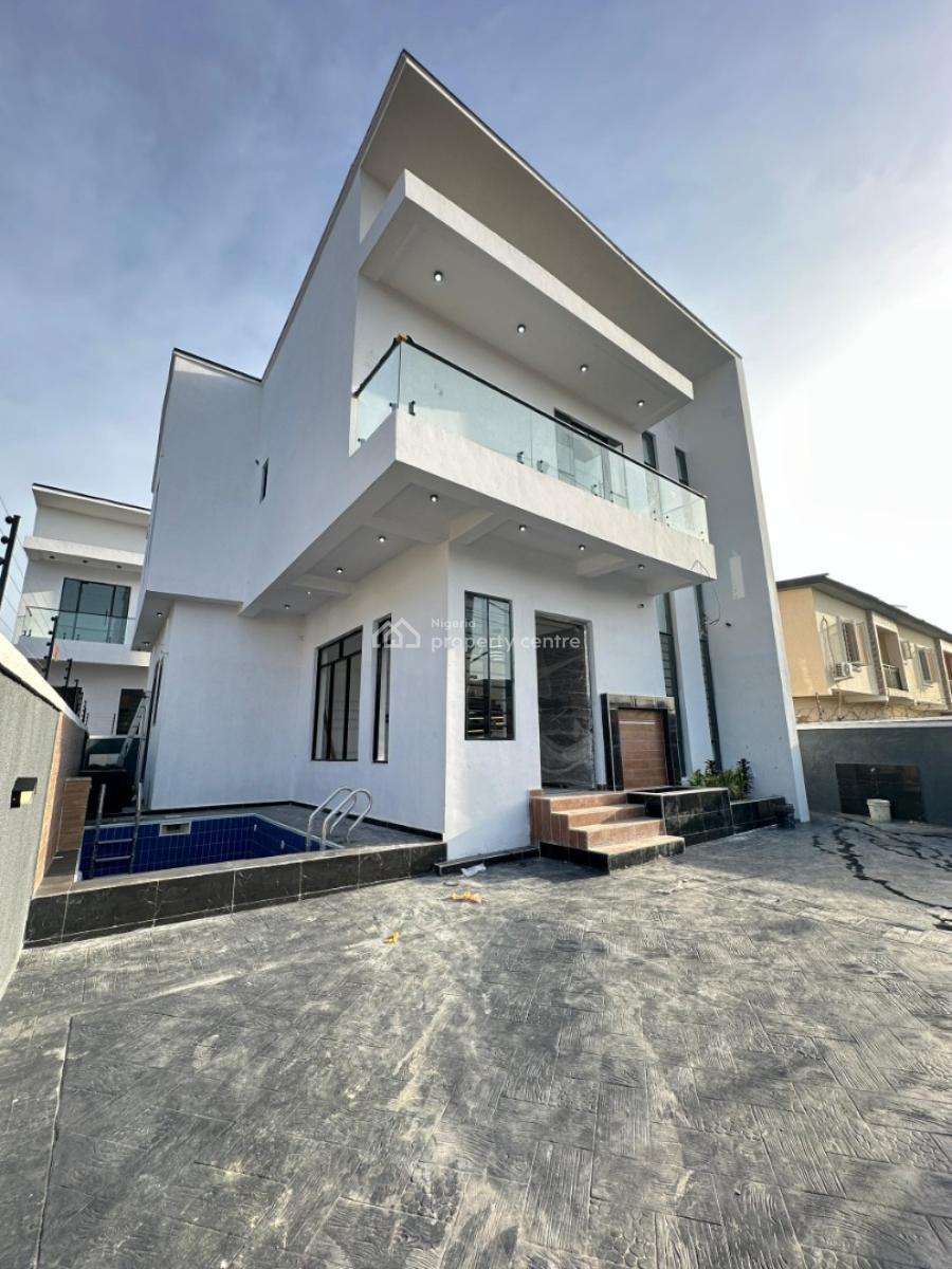 Spacious Luxury 5 Bedroom Fully Detached Duplex with a Bq & Pool, Ajah, Lagos, Detached Duplex for Sale