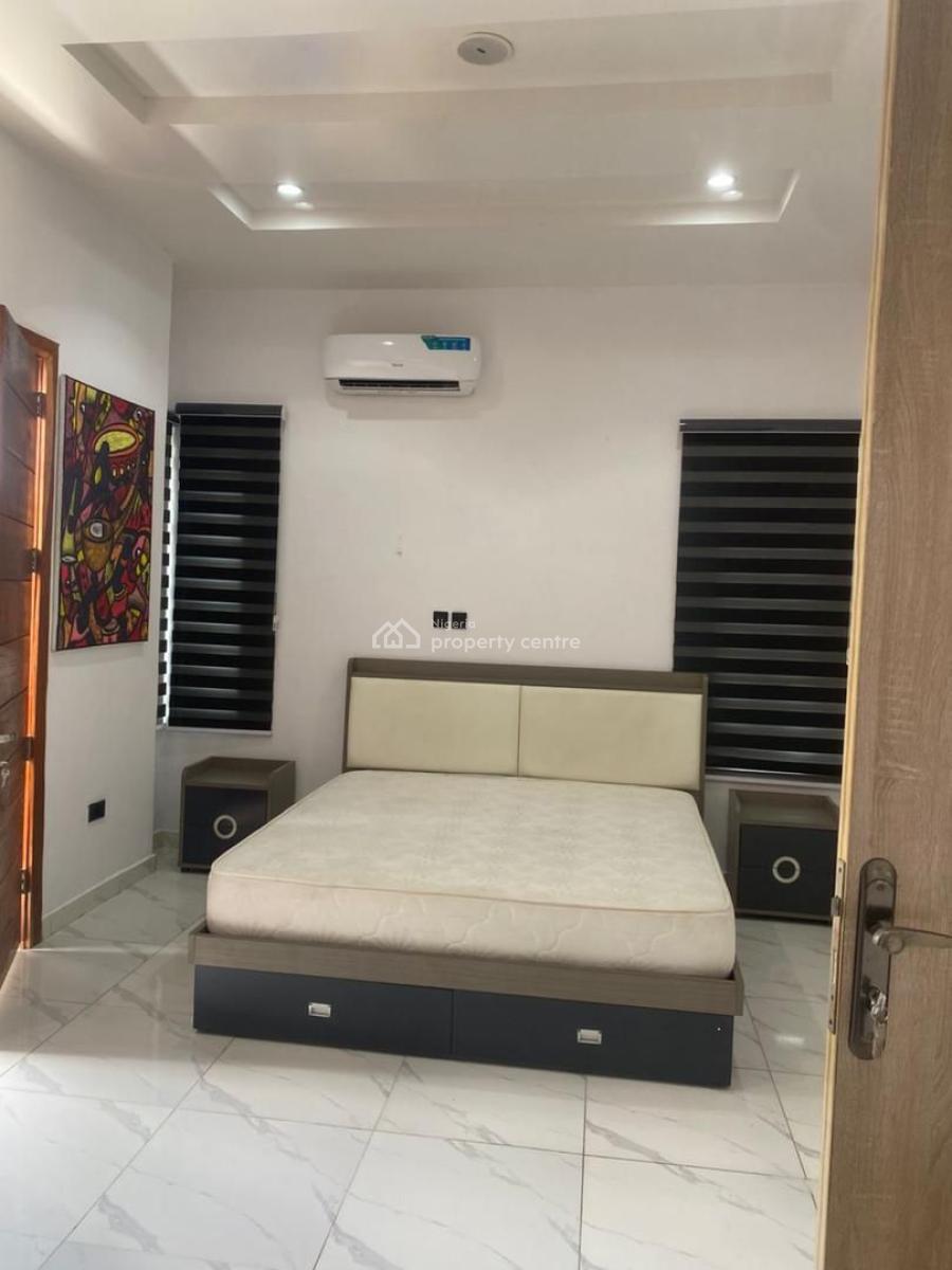 Modern Fully Furnished 3 Bedroom Terrace Duplex with Inverter &solar, Ikota, Lekki, Lagos, Terraced Duplex for Rent