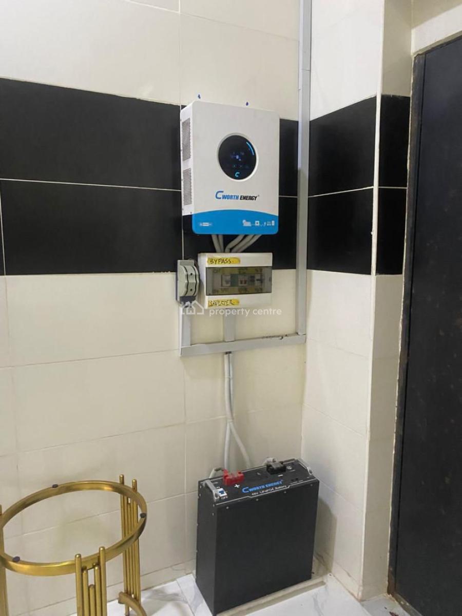 Modern Fully Furnished 3 Bedroom Terrace Duplex with Inverter &solar, Ikota, Lekki, Lagos, Terraced Duplex for Rent