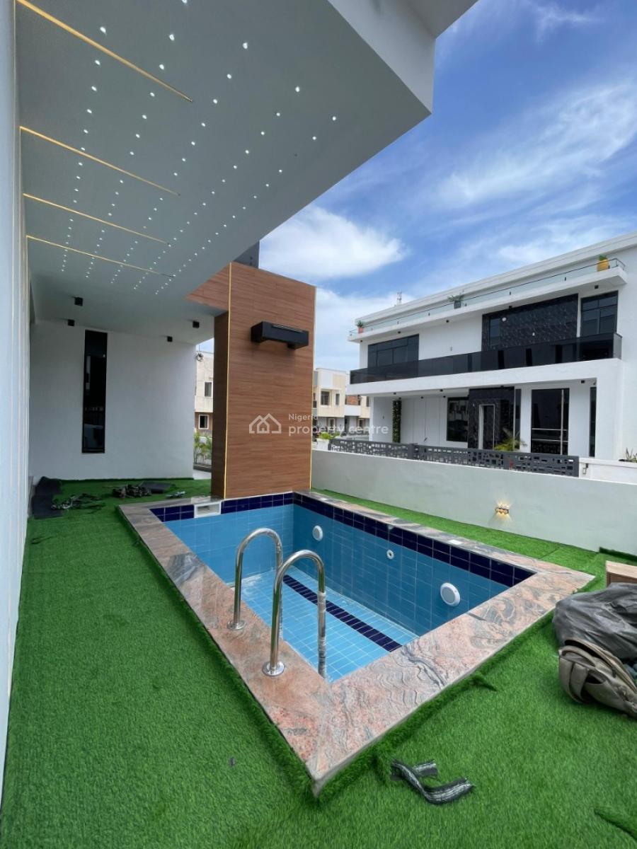 Enormous 5bedroom Duplex with a Bq and a Pool, Chevron, Lekki, Lagos, Detached Duplex for Sale