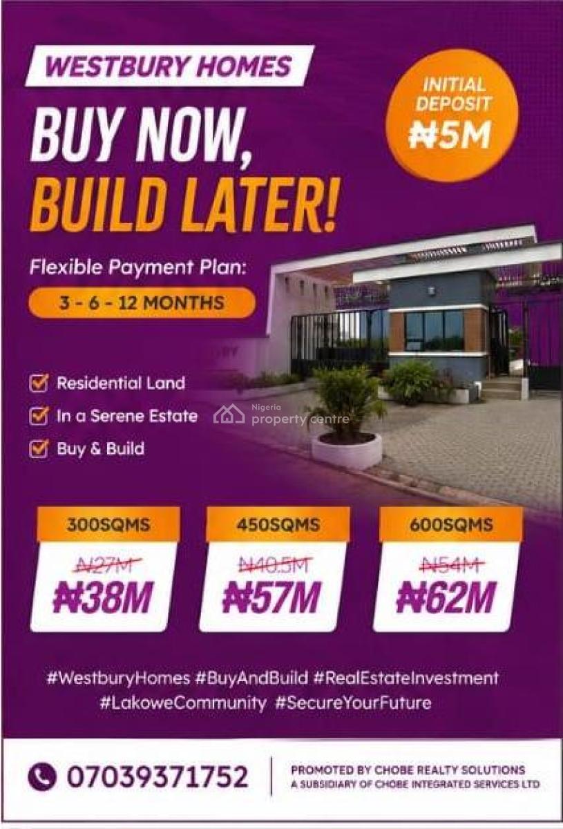 Own an Exclusive Residential Plot at Lakowe Lake Golf Community, Lakowe Lake Golf Course Westbury Homes, Ibeju Lekki, Lagos, Residential Land for Sale