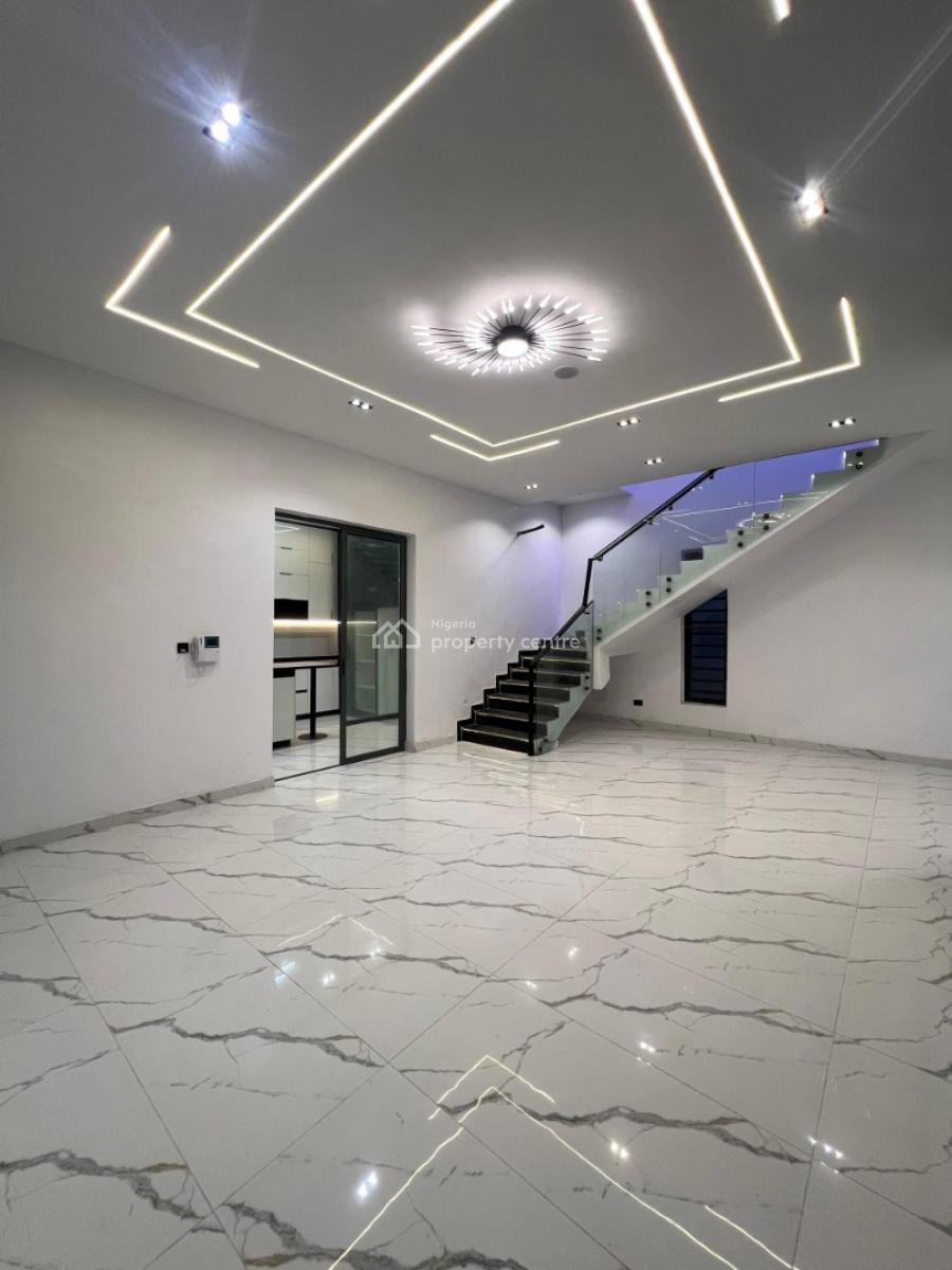 Luxury Built 4 Bedroom Semi Detached Duplex with Bq, Lekki Palm City Estate,off Ado Road, Ajah, Lagos, Semi-detached Duplex for Rent