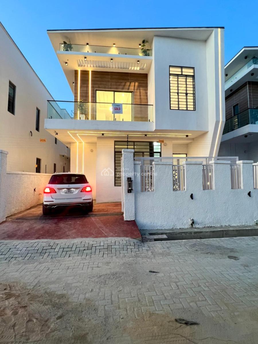 Luxury Built 4 Bedroom Semi Detached Duplex with Bq, Lekki Palm City Estate,off Ado Road, Ajah, Lagos, Semi-detached Duplex for Rent