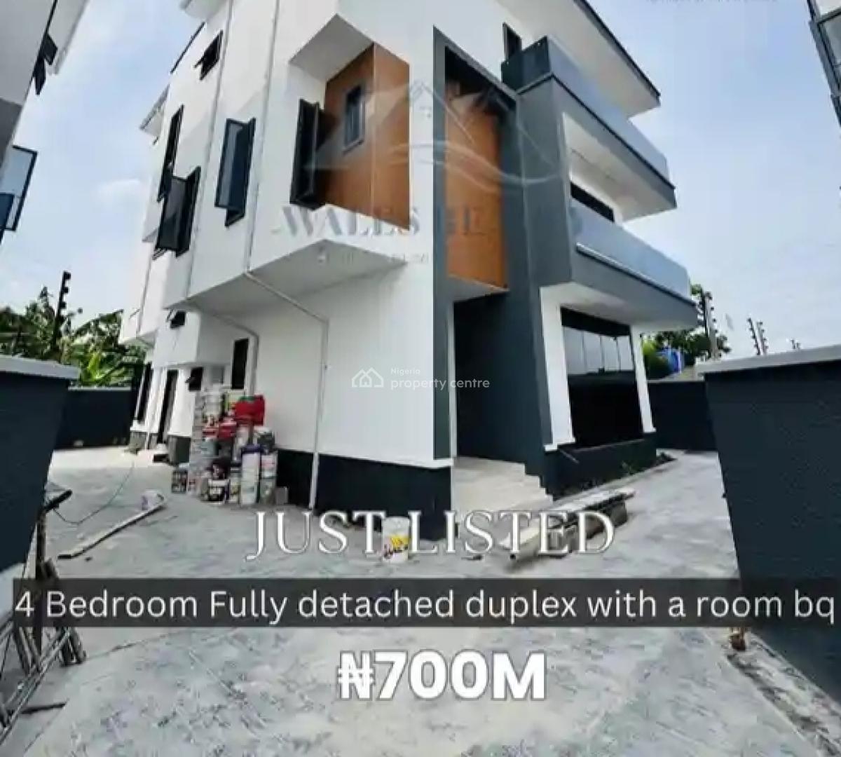 Exquisitely Built 4  Bedroom Fully Detached Duplex with Bq, Maryland, Lagos, Detached Duplex for Sale