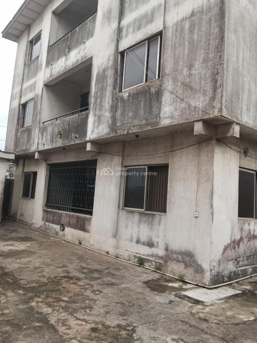 Standard 3flats of 3bedroom with 2 Shops and Security House, Alimosho Road Alaguton Close to Dopemu and Iyana Ipaja, Alimosho, Lagos, House for Sale