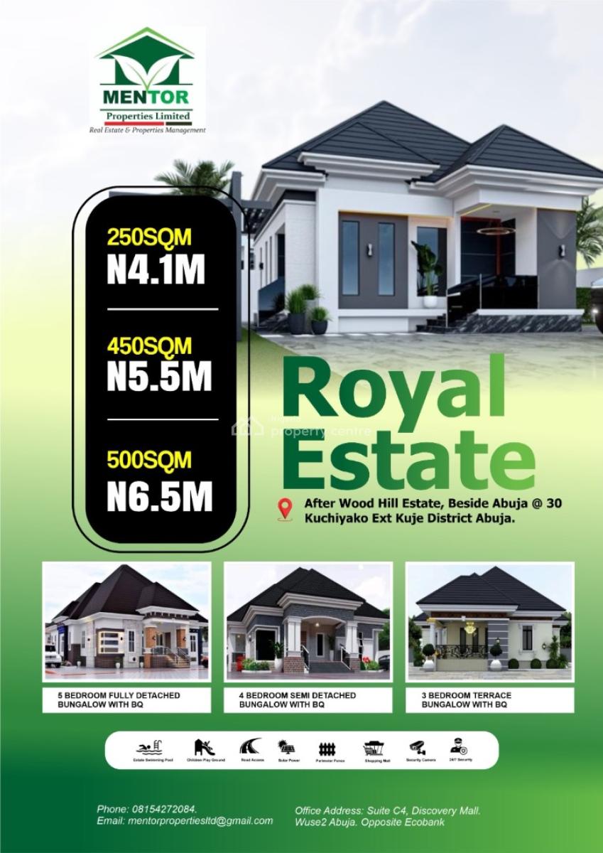 Build Able Land, Kuchiyako District, By Abuja @ 30, Kuje, Abuja, Residential Land for Sale