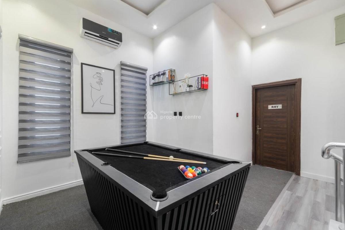 Luxury Sweet Furnished 4 Bedroom Duplex with Bq /gym, Chevron Lekki Lagos , Comes with Gym , Steady Light, Lekki, Lagos, Detached Duplex for Rent