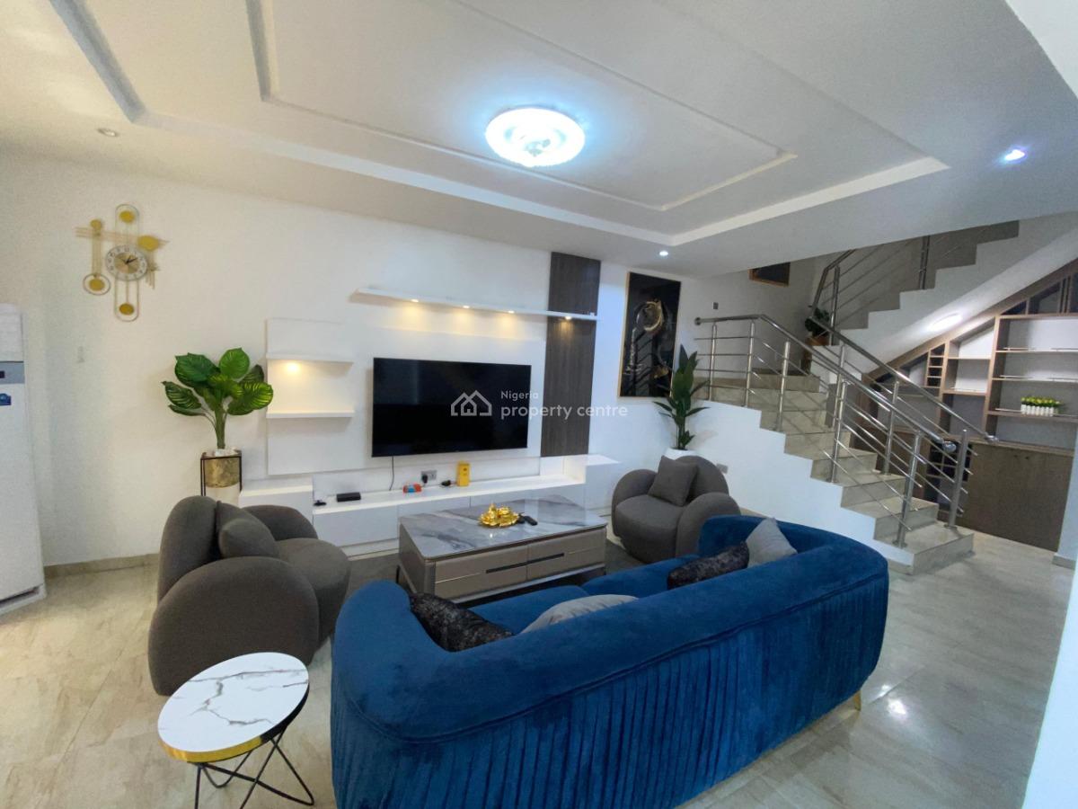 Fully Furnished, Serviced 5 Bedroom Terrace Duplex, Guzape District, Abuja, Terraced Duplex for Rent