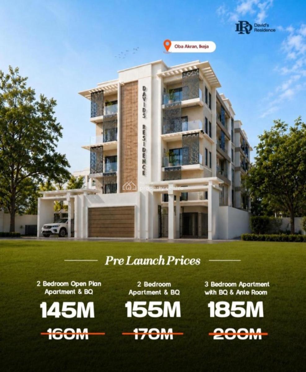 Exquisitely Built 3 Bedroom Apartment with a Bq in a Prime Estate, City Center, Oba Akran, Ikeja, Lagos, House for Sale