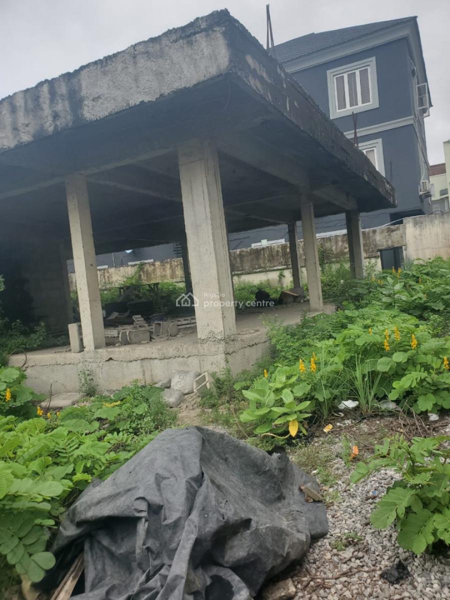 505sqm Strategic Located Plot with an Uncompleted Building, Lekki Phase 1, Lekki, Lagos, Mixed-use Land for Sale