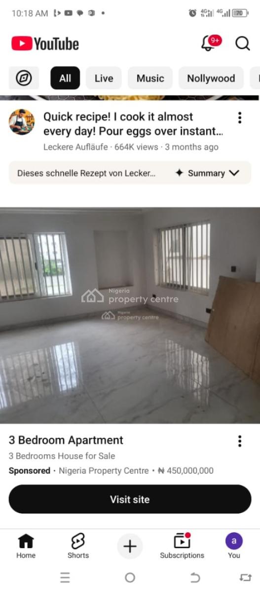 3 Bedroom Apartment, Banana Island, Ikoyi, Lagos, Flat / Apartment for Rent