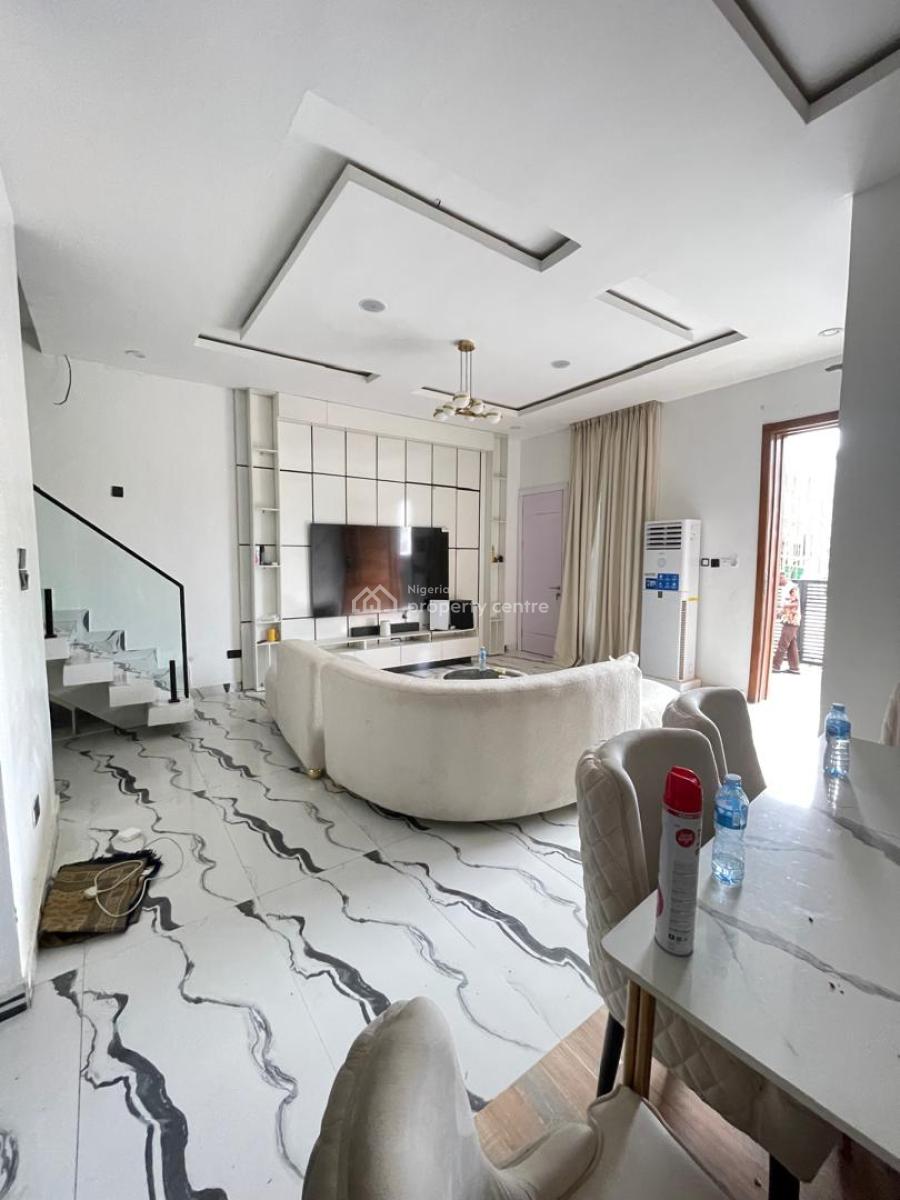 Luxury 4-bedroom Semi-detached Duplex with Bq -- Fully Furnished, Access Control Estate, Ikota, Lekki, Lagos, Semi-detached Duplex for Rent