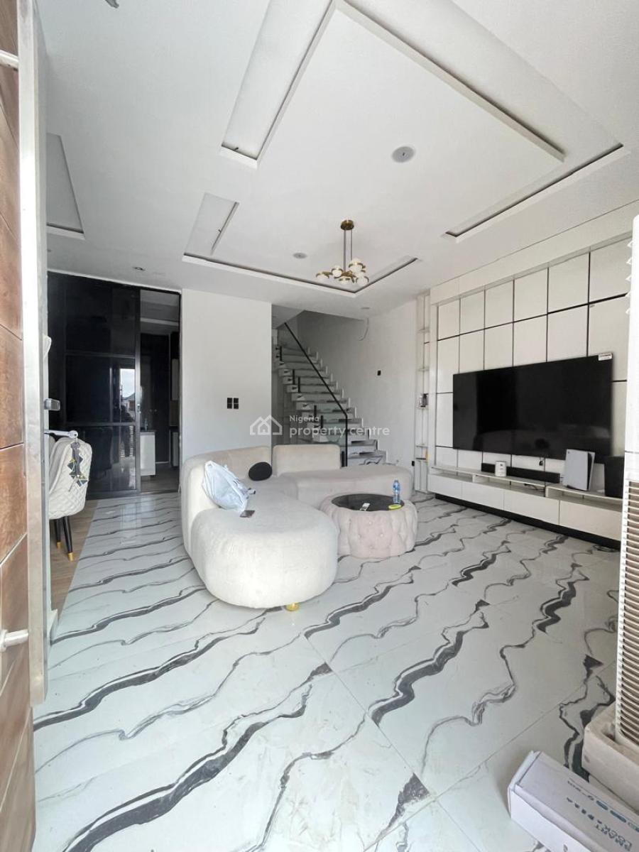 Luxury 4-bedroom Semi-detached Duplex with Bq -- Fully Furnished, Access Control Estate, Ikota, Lekki, Lagos, Semi-detached Duplex for Rent