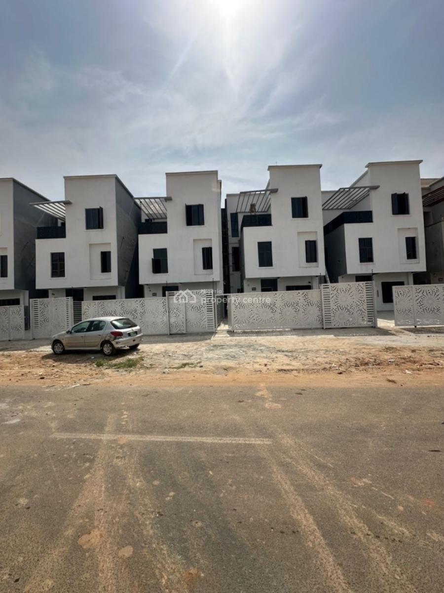 Newly Built 4 Bedroom Terrace Duplex + Bq, Guzape District, Abuja, Terraced Duplex for Sale