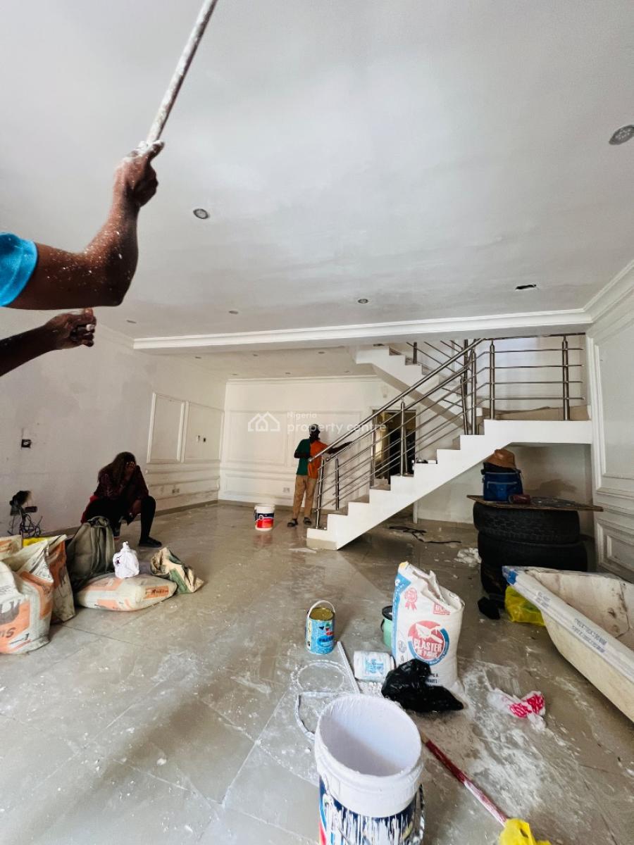Serviced 4 Bedroom Terrace Duplex on Two Floors, with a Swimming Pool, Chevron Alternative, Igbo Efon, Lekki, Lagos, Terraced Duplex for Rent