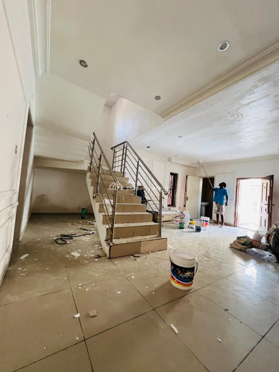 Serviced 4 Bedroom Terrace Duplex on Two Floors, with a Swimming Pool, Chevron Alternative, Igbo Efon, Lekki, Lagos, Terraced Duplex for Rent