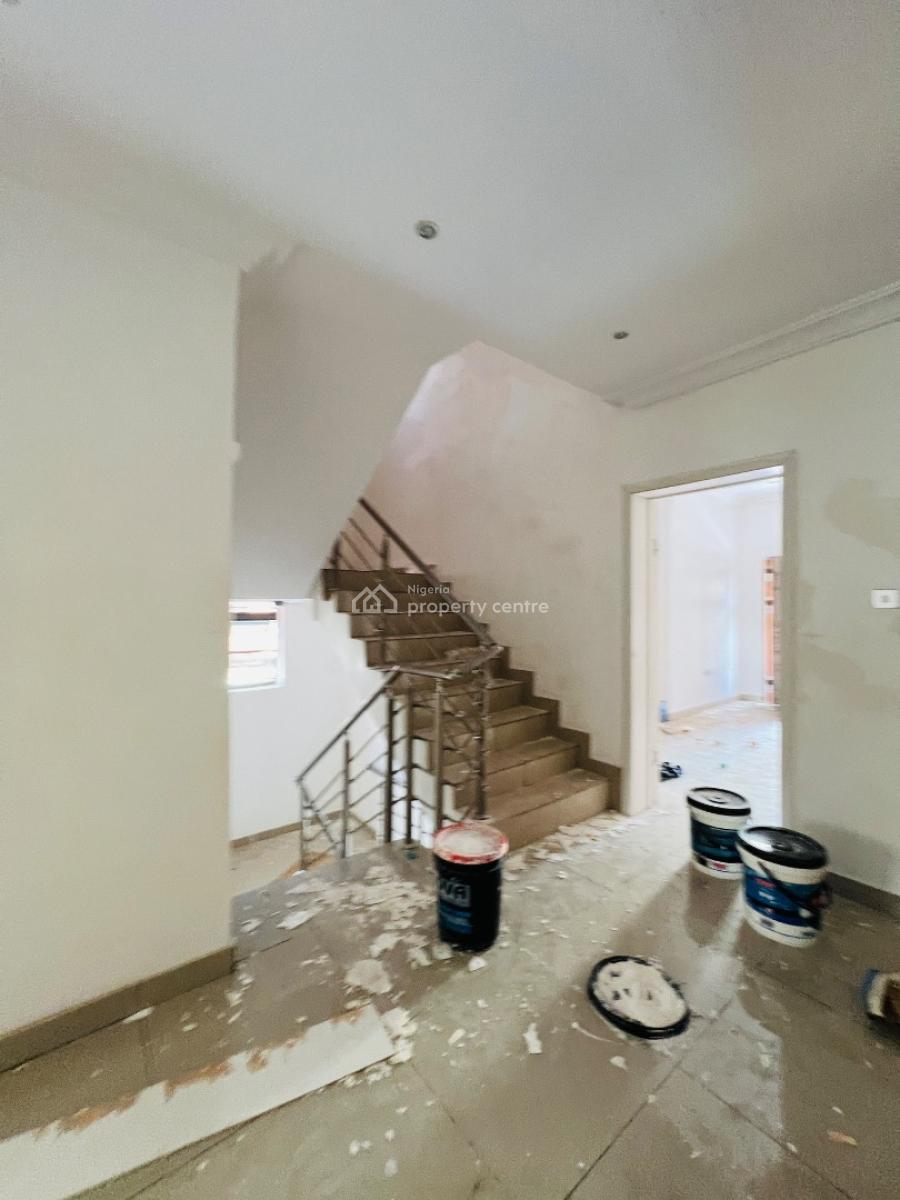 Serviced 4 Bedroom Terrace Duplex on Two Floors, with a Swimming Pool, Chevron Alternative, Igbo Efon, Lekki, Lagos, Terraced Duplex for Rent