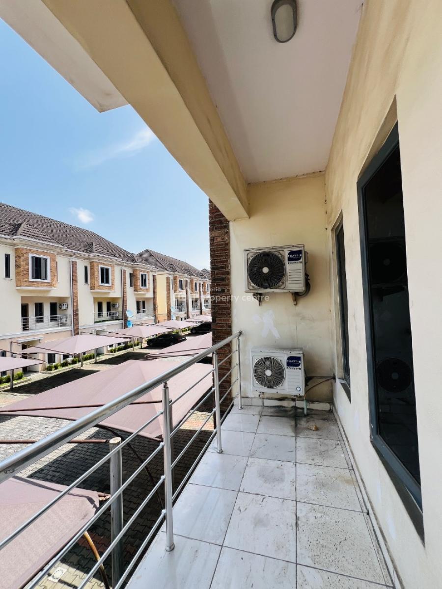 Serviced 4 Bedroom Terrace Duplex on Two Floors, with a Swimming Pool, Chevron Alternative, Igbo Efon, Lekki, Lagos, Terraced Duplex for Rent
