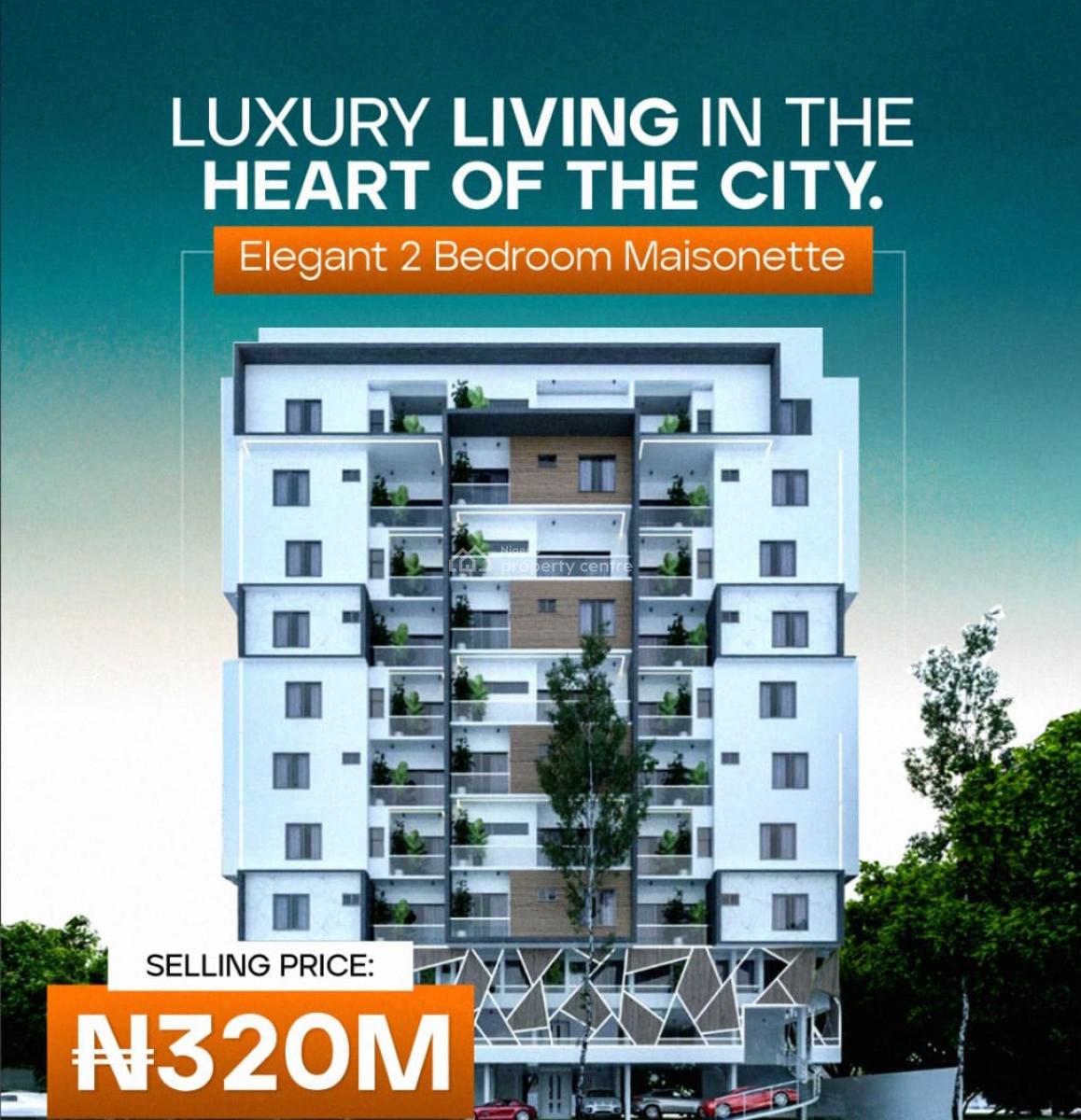 2 Bedroom Maisonnete + Bq, Off Freedom Way, Lekki Phase 1, Lekki, Lagos, Block of Flats for Sale