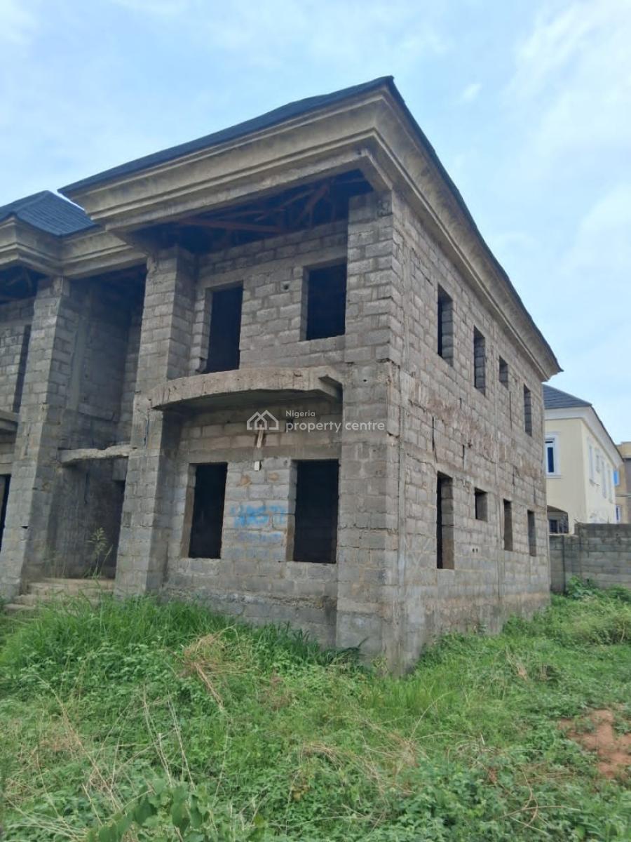4bedroom Fully Detached Duplex Carcass, Apo, Abuja, Detached Duplex for Sale