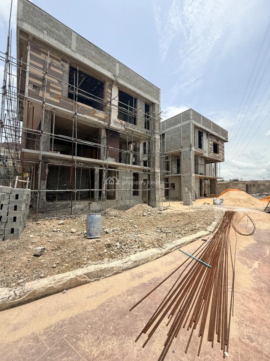 2 Waterfront Carcass Detached Houses at Banana Island, Residential Zone, Banana Island, Ikoyi, Lagos, Detached Duplex for Sale