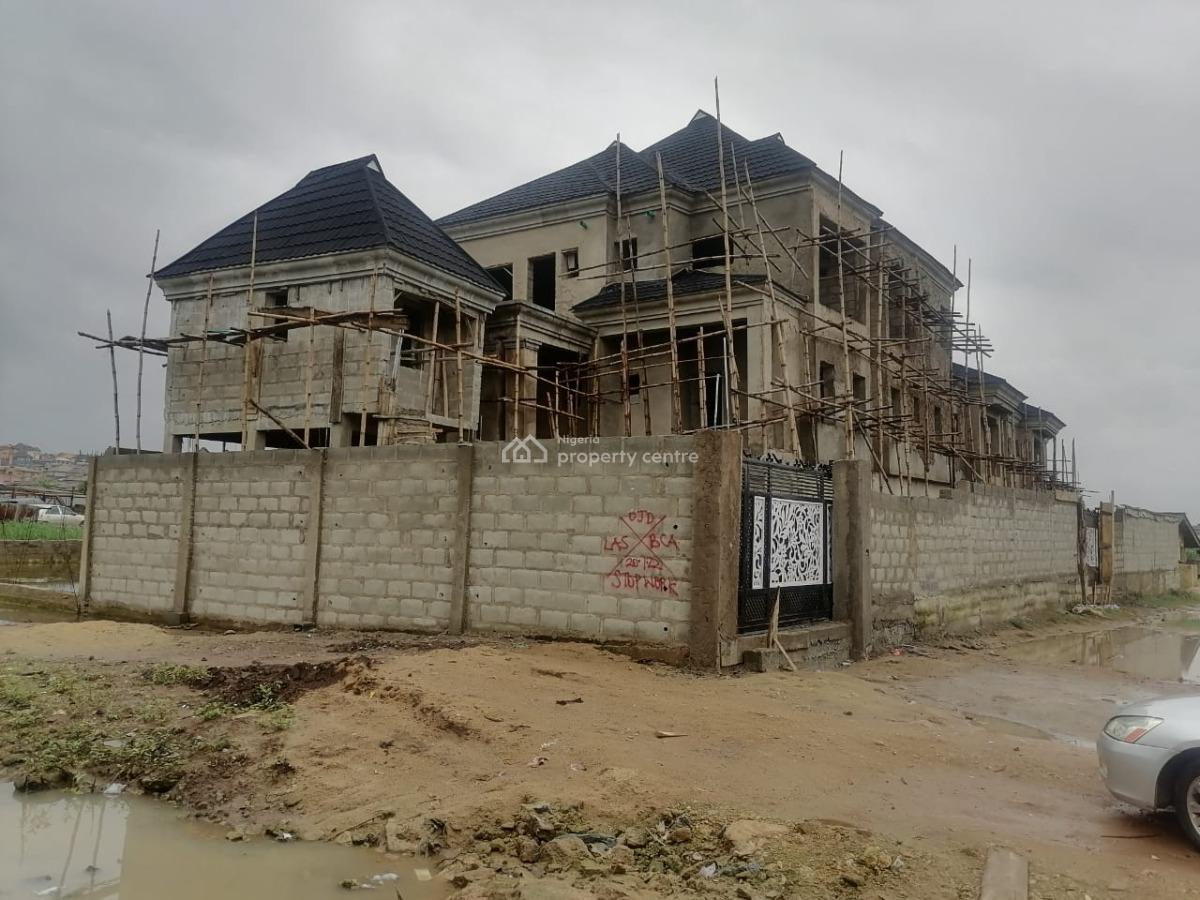 Massive 11 Bedroom Duplex with 4 Units of 2 Bedroom Flats, Oke Ira, Ogba, Ogba, Ikeja, Lagos, Block of Flats for Sale