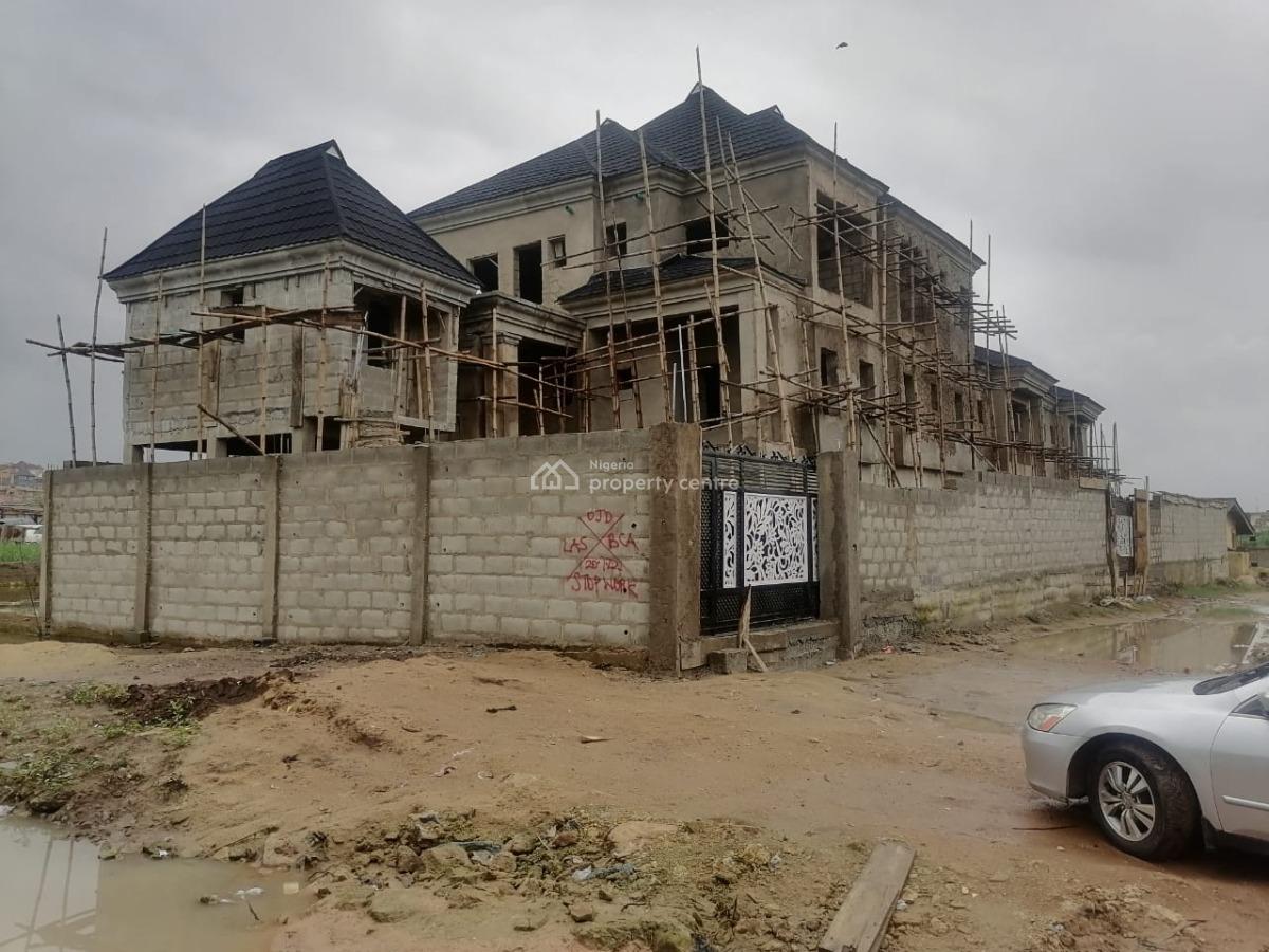 Massive 11 Bedroom Duplex with 4 Units of 2 Bedroom Flats, Oke Ira, Ogba, Ogba, Ikeja, Lagos, Block of Flats for Sale