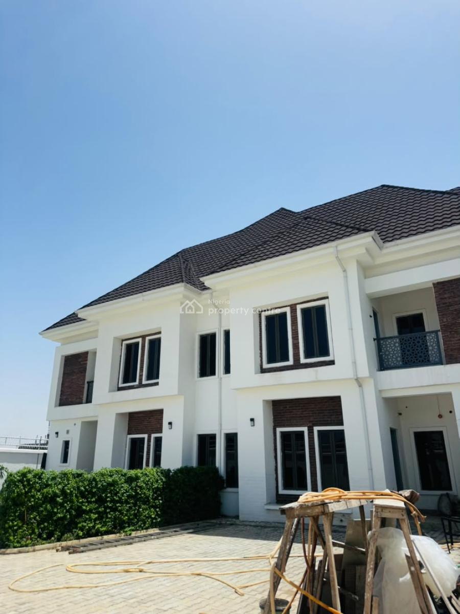 4 Bedroom Semi-detached Duplex with a Room Bq, Jahi, Abuja, Terraced Duplex for Rent