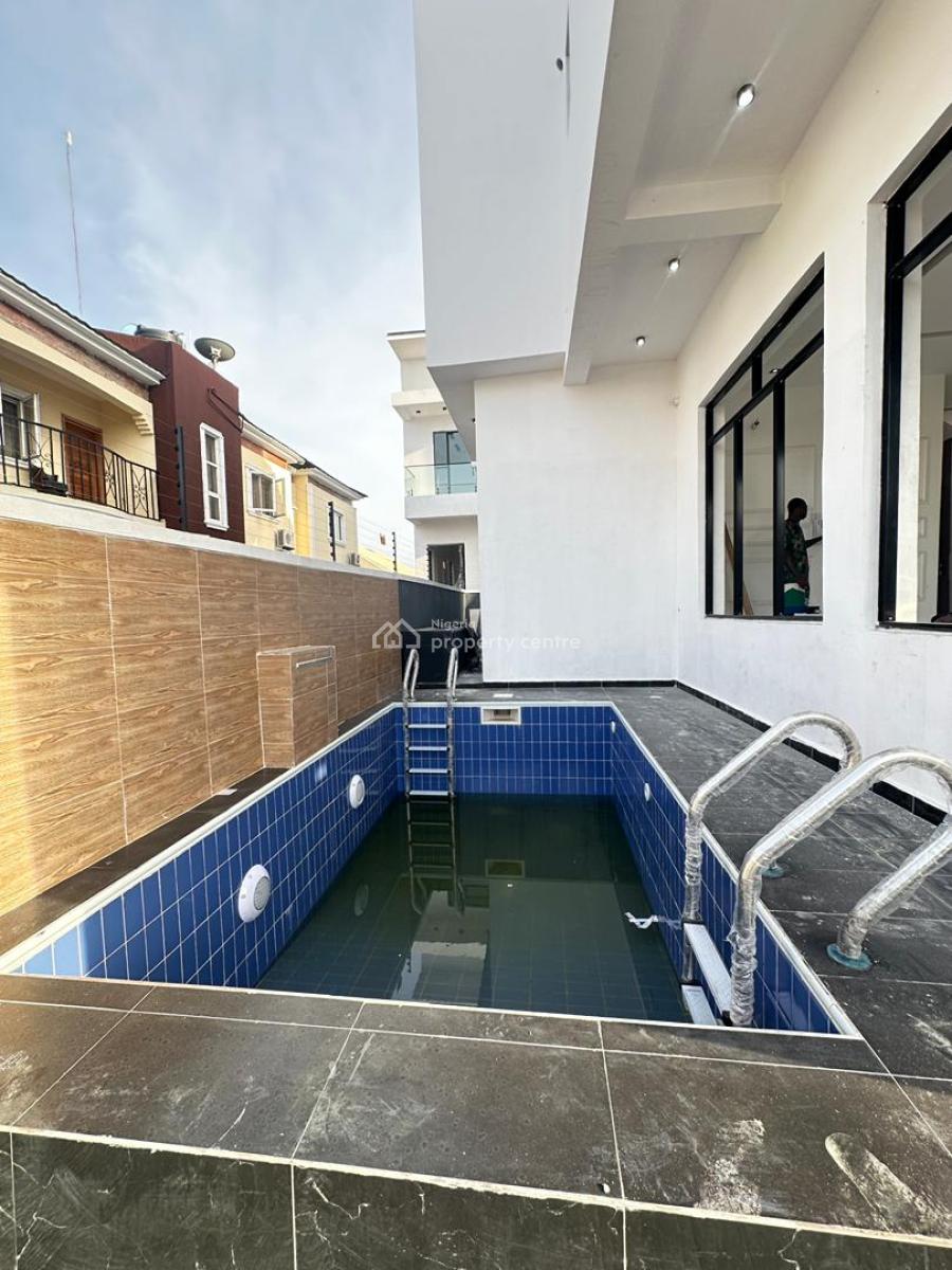 Exquisite Spacious Luxury 5 Bedroom Duplex + Bq, Water Fountain & Pool, Ajah, Lekki, Lagos, Detached Duplex for Sale