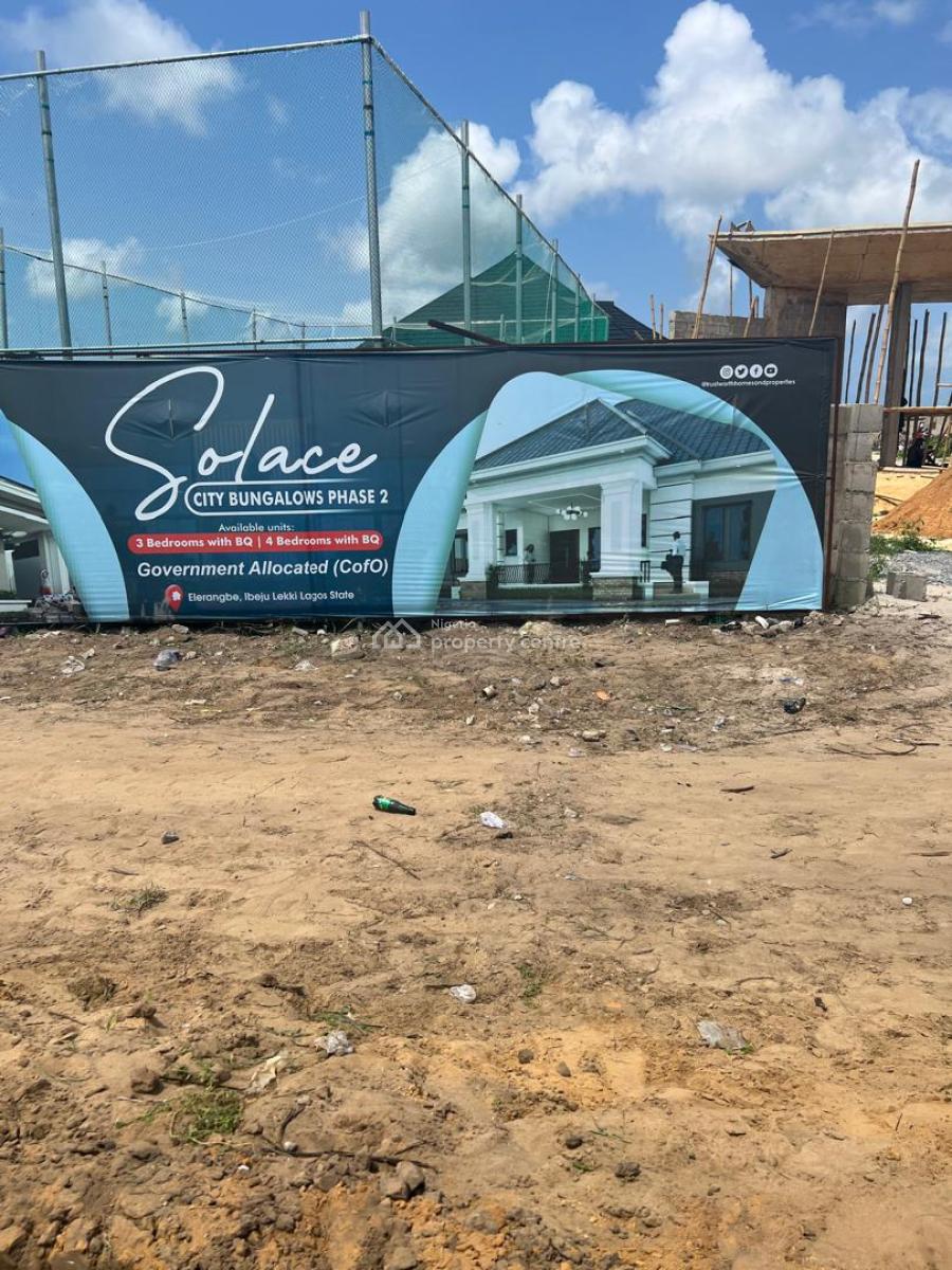 Most Affordable 3bedroom Bungalow with Bq Close to Int. Airport Lekki, Elerangbe Road Ibejulekki Lagos, Ibeju Lekki, Lagos, Detached Bungalow for Sale