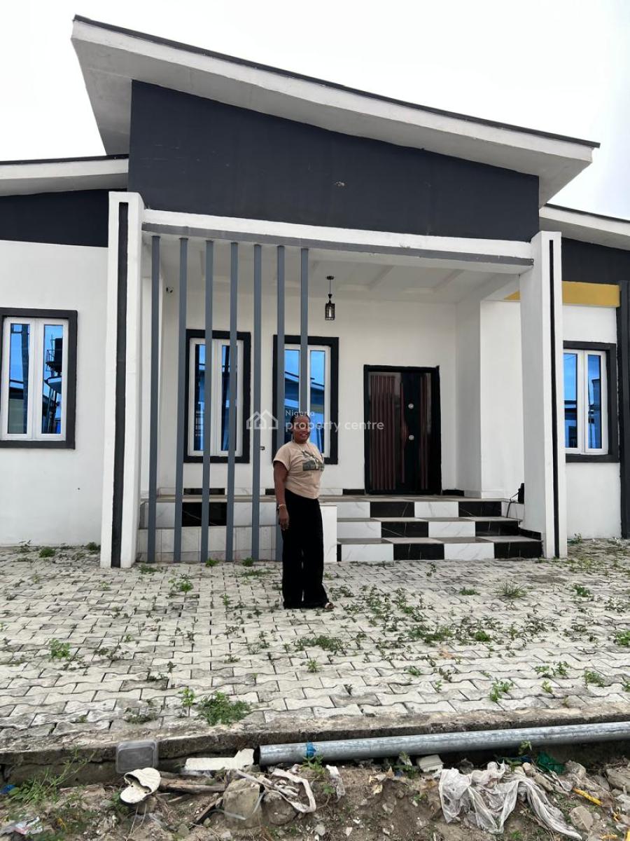 3 Bedroom Bungalow with Bq and 2.5kva Solar Panel in a Secured Estate, Oribanwa Awoyaya Ibejulekki Lagos, Awoyaya, Ibeju Lekki, Lagos, Detached Bungalow for Sale