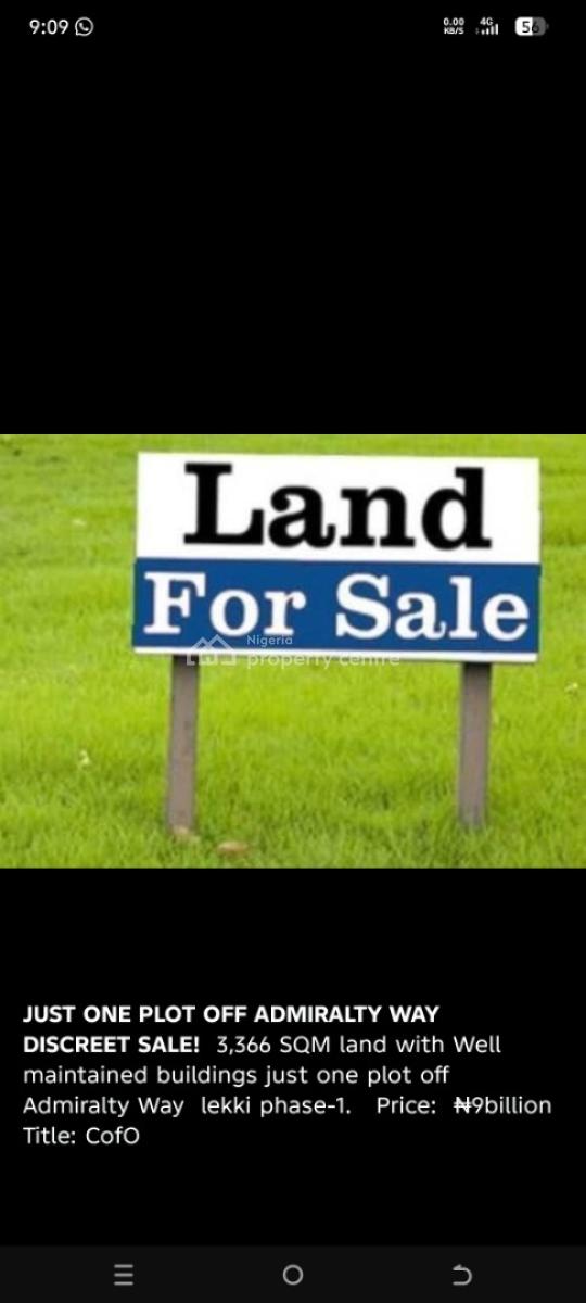 Newly Out 6060sqm Land Facing Bourdilon Road Ikoyi Lagos, Old Ikoyi, Ikoyi, Lagos, Mixed-use Land for Sale