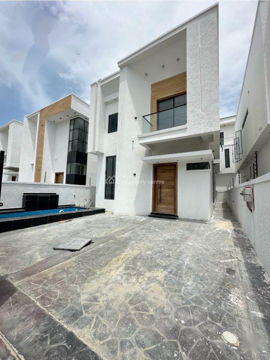 Exclusive 4 Bedroom Detached Duplex with Pool & Fitted Kitcheh, Perfect for Families and Investors Seeking Security, Chevron, Lekki, Lekki, Lagos, Detached Duplex for Sale