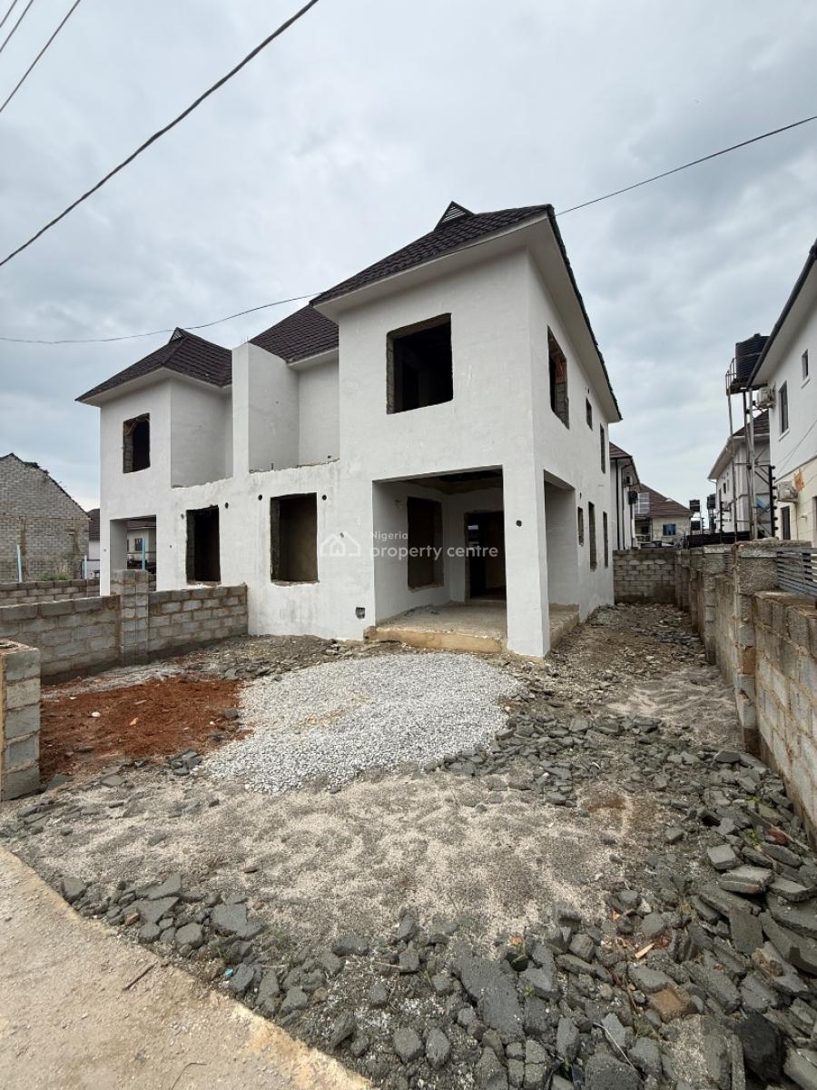 3 Bedroom Semi Detached Duplex (carcass), Jam Nab Estate, Fo1 Layout, Kubwa, Abuja, Semi-detached Duplex for Sale