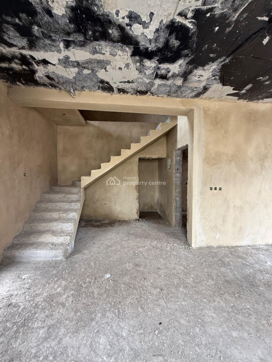 3 Bedroom Semi Detached Duplex (carcass), Jam Nab Estate, Fo1 Layout, Kubwa, Abuja, Semi-detached Duplex for Sale