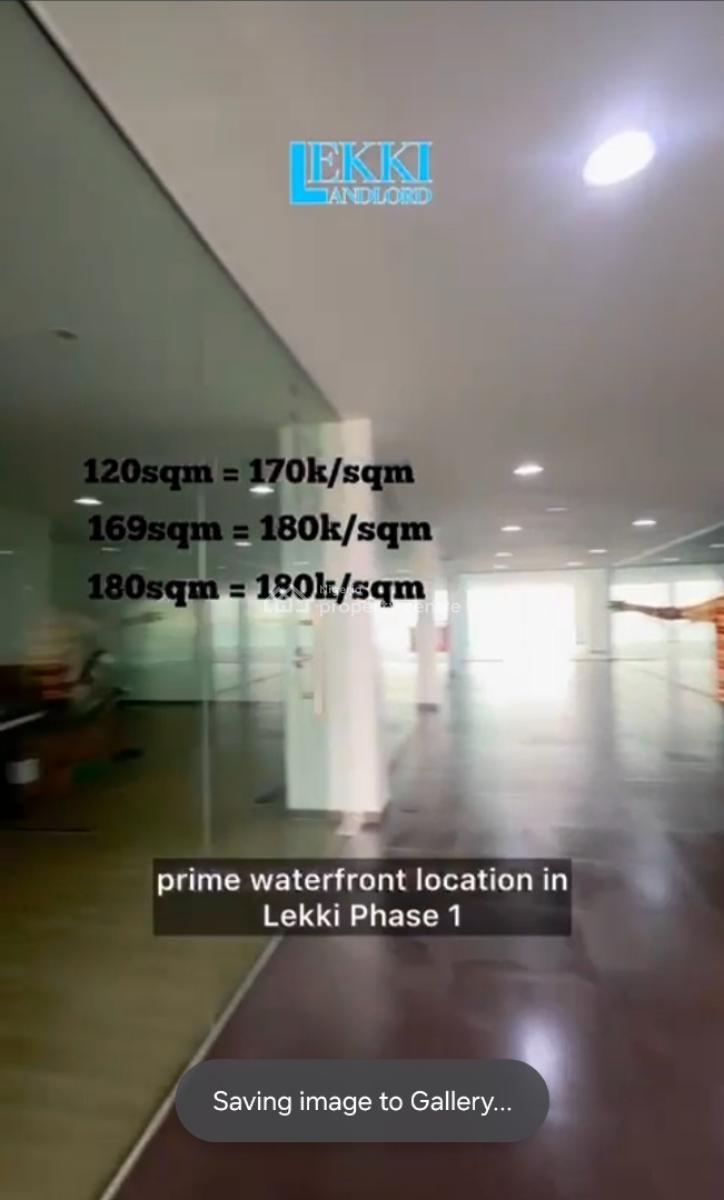 Waterfront 120sqm Shop Space, Lekki Phase 1, Lekki, Lagos, Shop for Rent