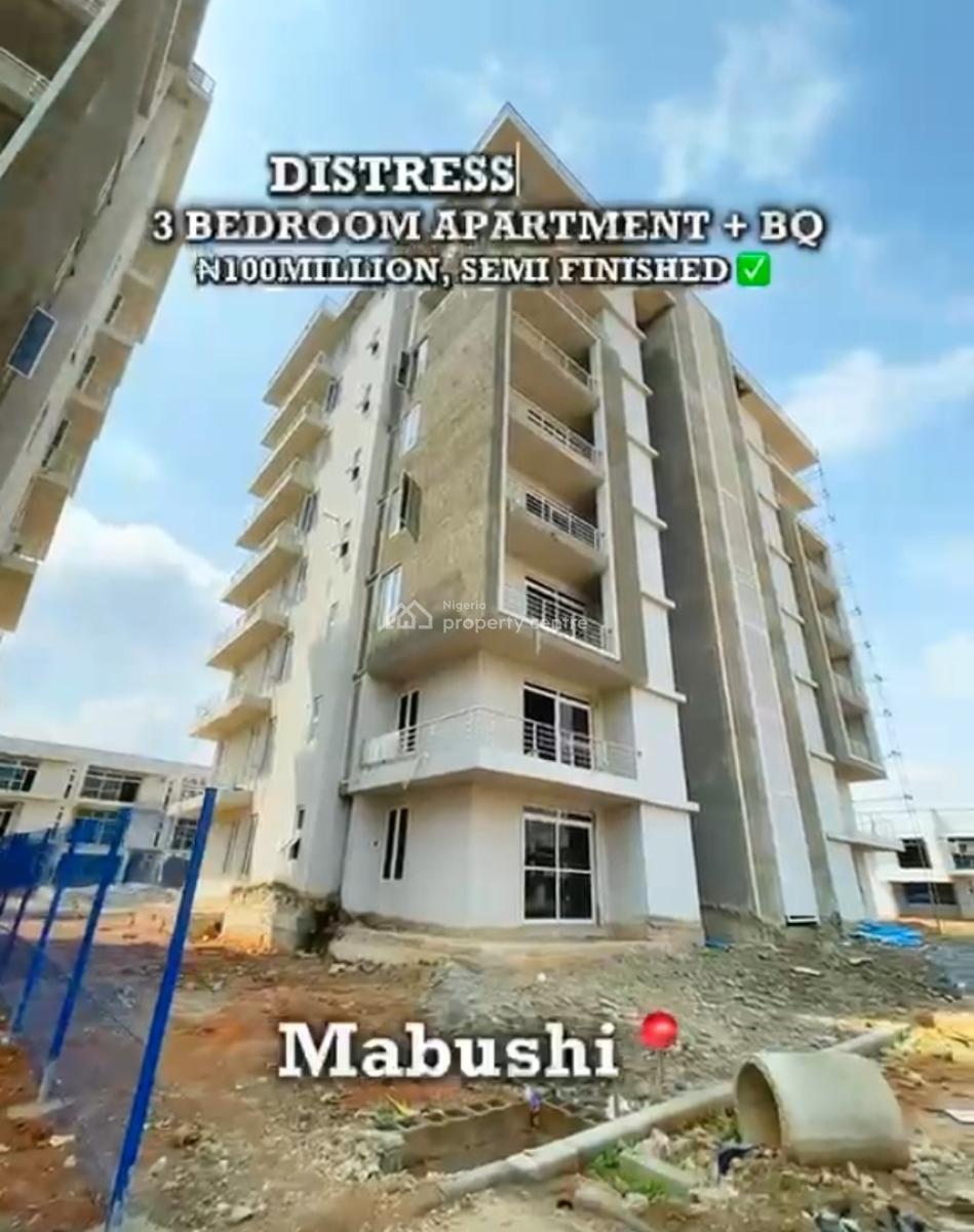 Semi Finished 3 Bedroom with a Bq, Tarred Road, Mabushi, Abuja, Flat / Apartment for Sale