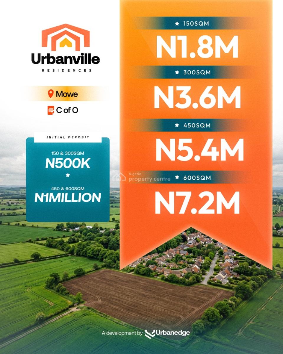 Dry & Affordable Land with C of O, Mowe Ofada, Ogun, Residential Land for Sale