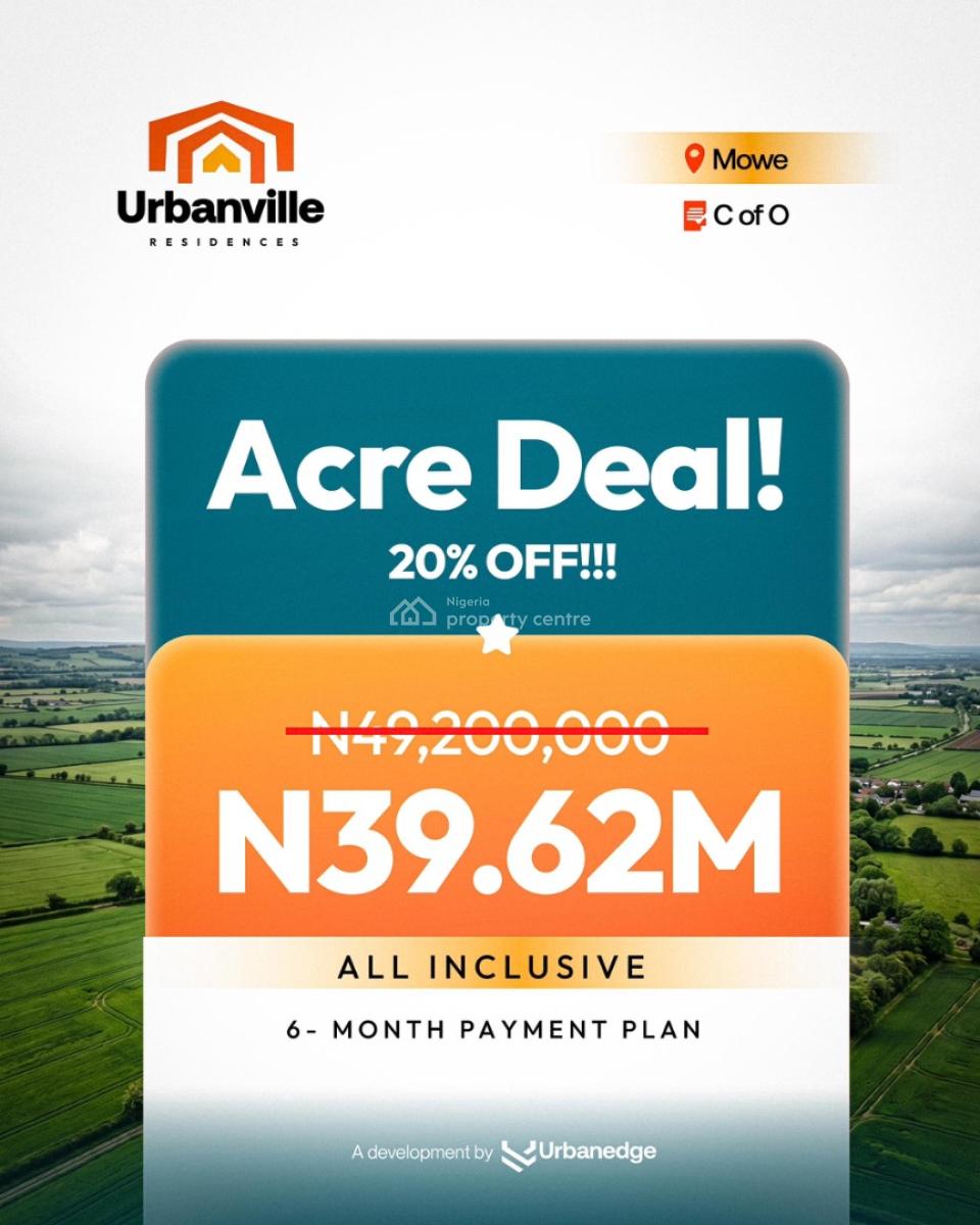 Dry & Affordable Land with C of O, Mowe Ofada, Ogun, Residential Land for Sale