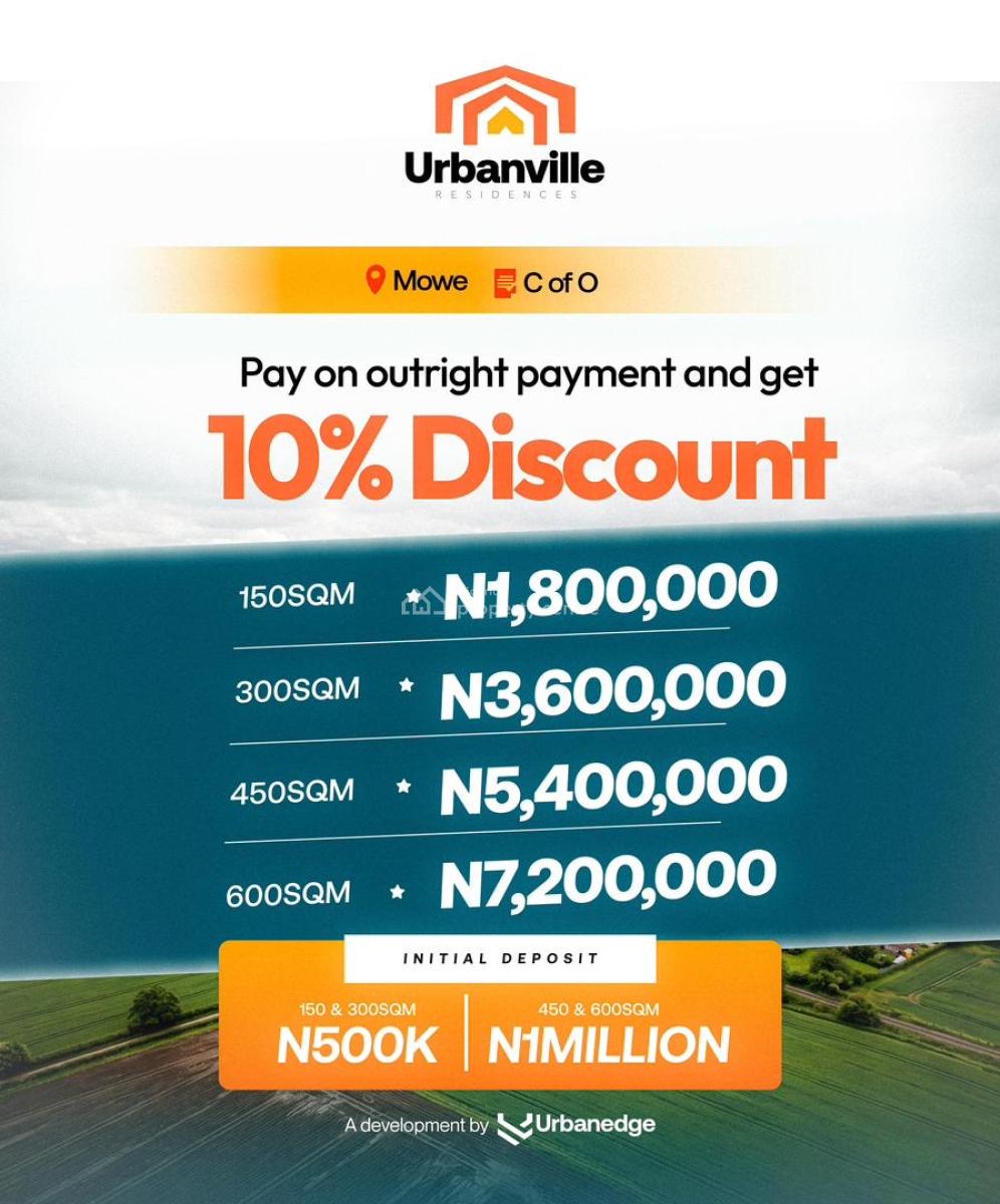 Dry & Affordable Land with C of O, Mowe Ofada, Ogun, Residential Land for Sale